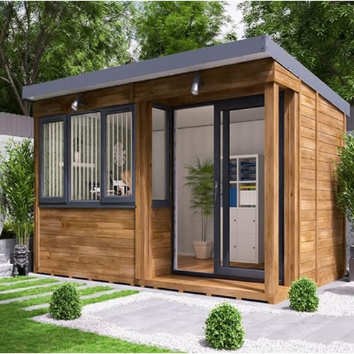 Bespoke garden room design and construction, creating a versatile and stylish space for relaxation and entertainment in Newcastle upon Tyne by Paving Newcastle